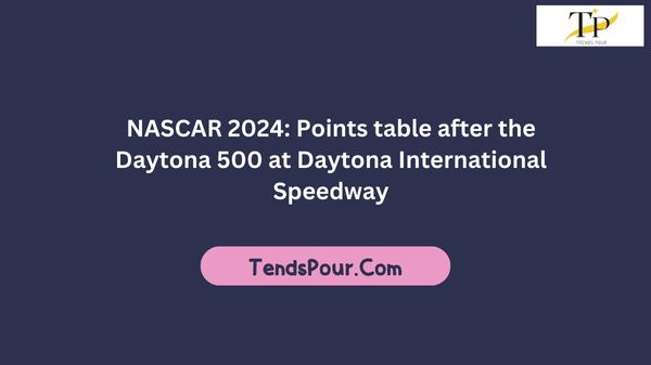 NASCAR 2024: Points table after the Daytona 500 at Daytona International Speedway